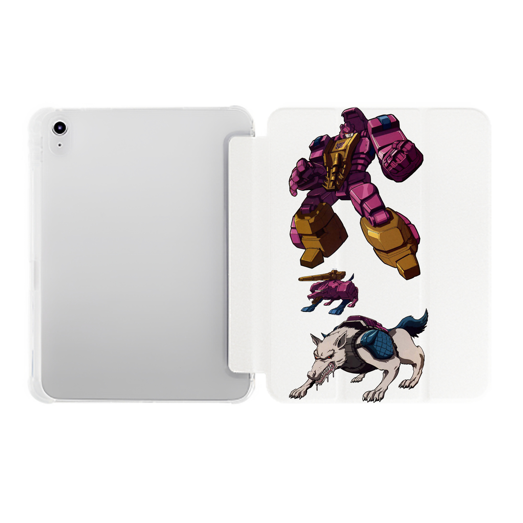 （画像用）  IPad ケース ペン収納付き 三つ折りスタンド PUレザー×シリコン 対応機種9.5/10.5/10.9インチ